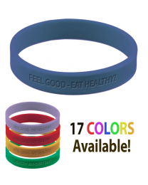 Silicone Wristbands - Debossed/Embossed